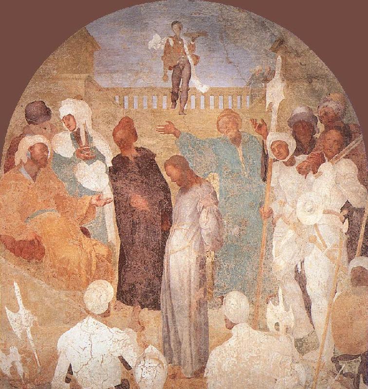 Pontormo, Jacopo Christ before Pilate Spain oil painting art